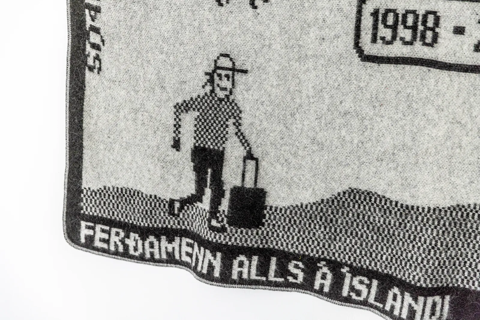 Teppi sem sýnir þróun í fjölda ferðafólks og kinda á Íslandi