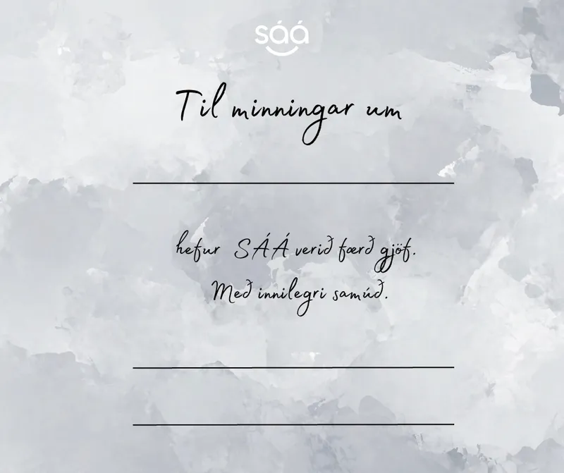 Minningarkort SÁÁ