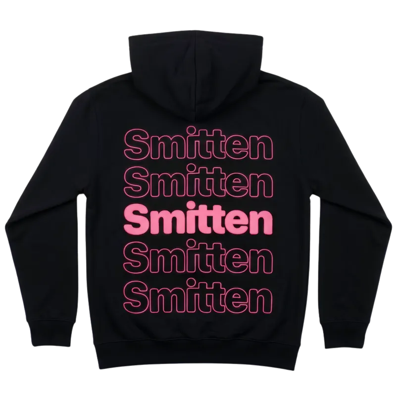 Smitten hettupeysa — svört