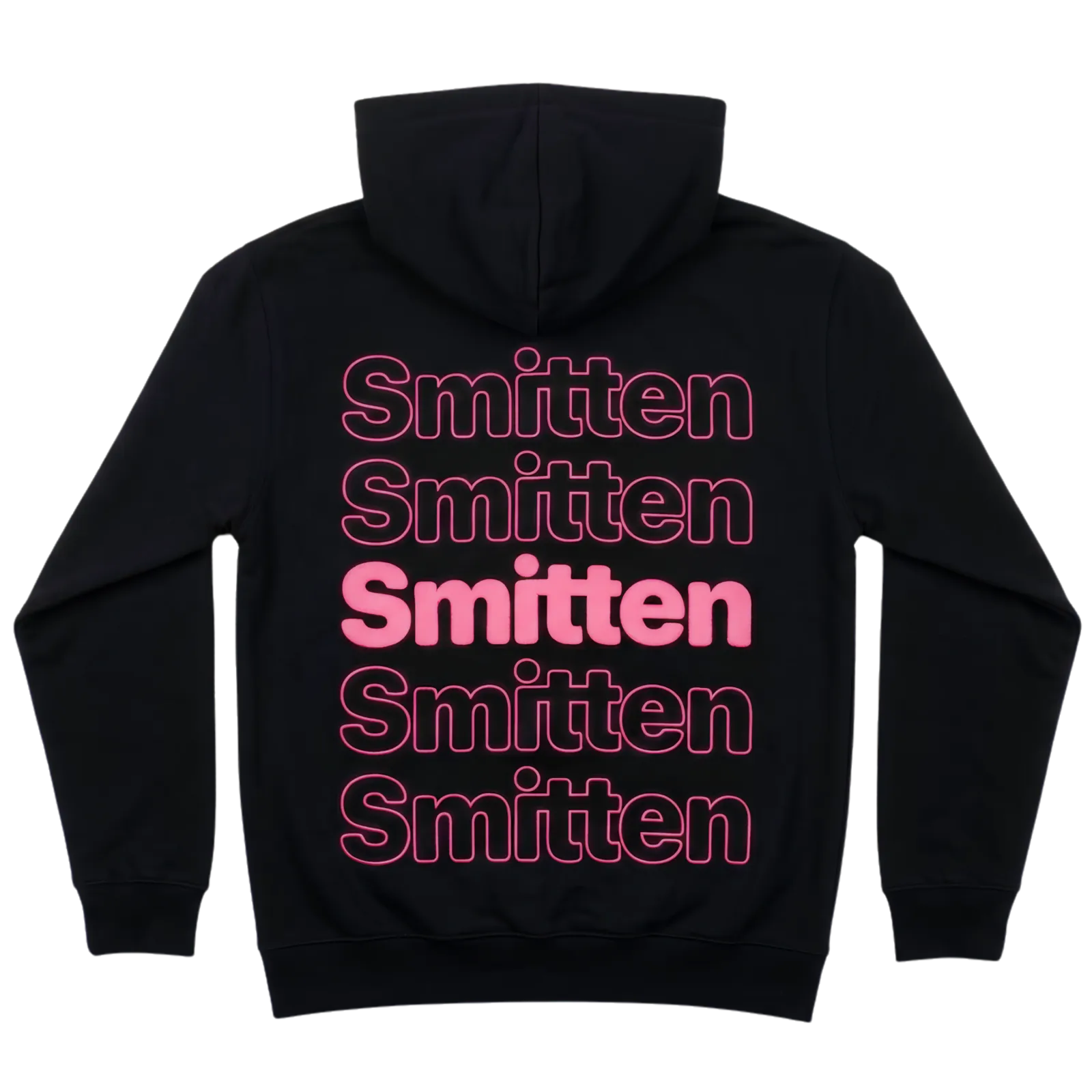 Smitten hettupeysa — svört
