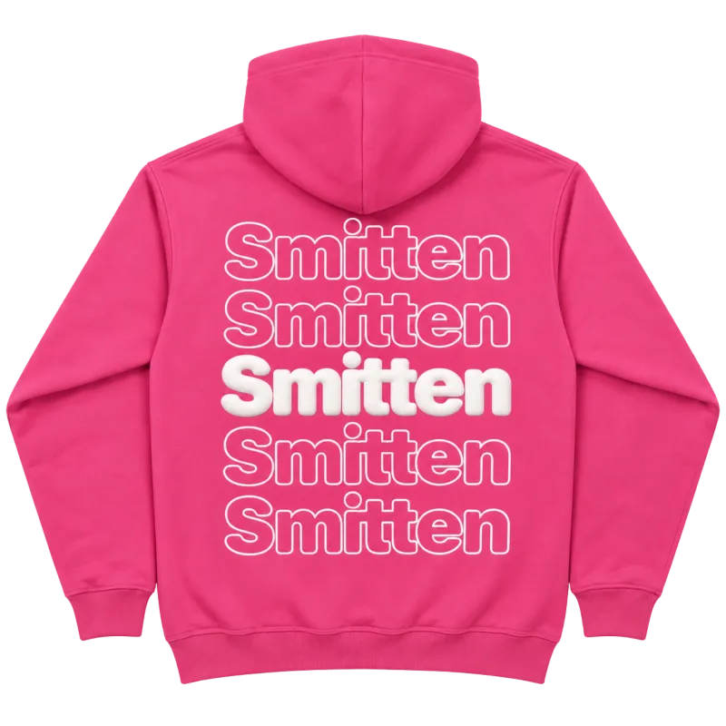 Smitten hettupeysa — bleik