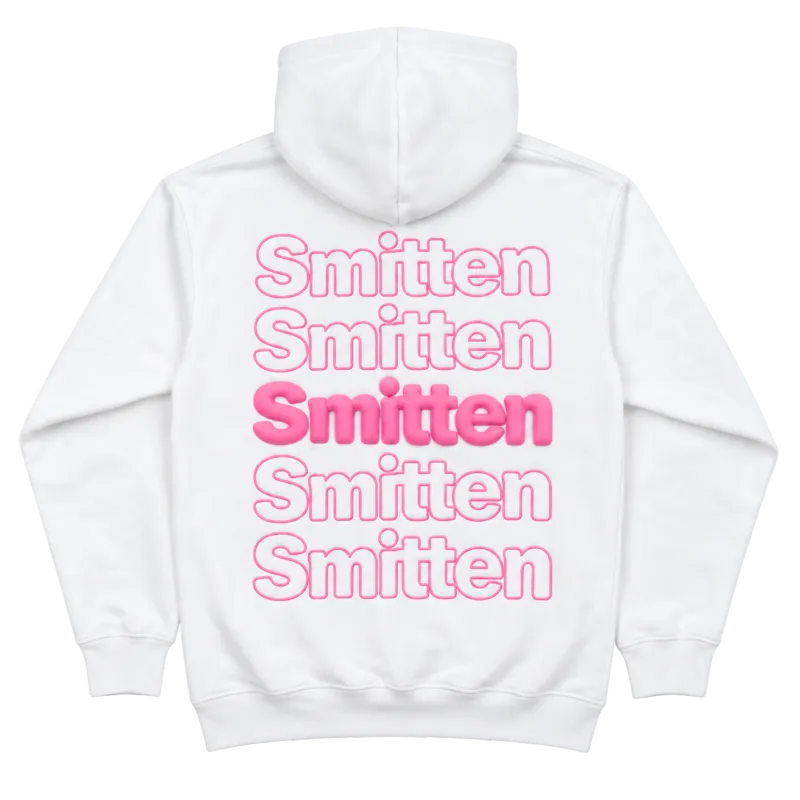 Smitten hettupeysa — hvít