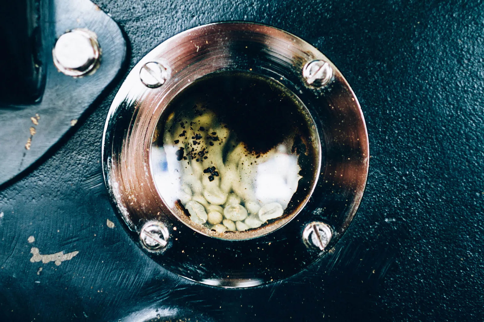 roasting coffee